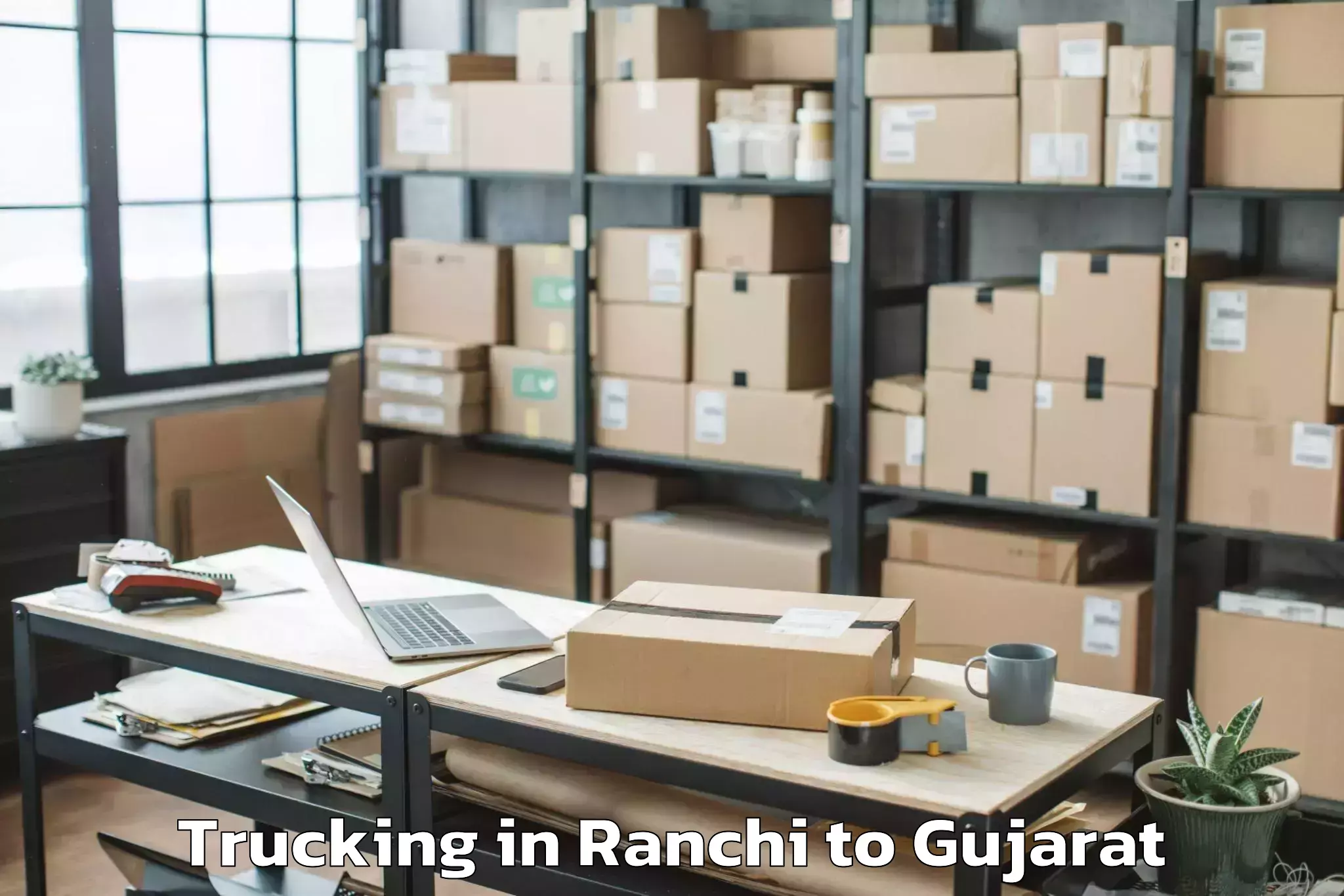 Easy Ranchi to Vadnagar Trucking Booking